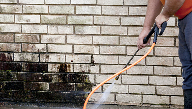 Home brick power washing - Denton, TX